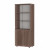 Шкаф для документов высокий, прозрачное стекло Р.Ш-2СБ Ясень Шимо темный