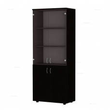 Шкаф для документов высокий, тонированное стекло Р.Ш-2СТ Венге