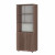 Шкаф для документов высокий, прозрачное стекло Р.Ш-4СБ Ясень Шимо темный
