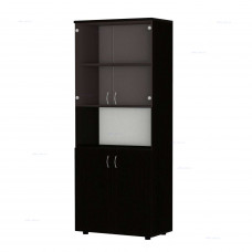 Шкаф для документов высокий, тонированное стекло Р.Ш-4СТ Венге