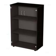 Шкаф для документов средний, тонированное стекло Р.Шс-3СТ Венге