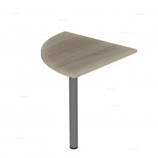 Сегмент угловой 90 градусов, закругленный Р.СУ-3П Дуб Сонома светлая