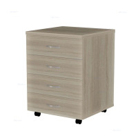 Тумба подкатная, 4 ящ. Р.Т-4 Дуб Сонома светлая
