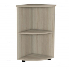 Стеллаж угловой полукруглый низкий Р.У-3П Дуб Сонома светлая