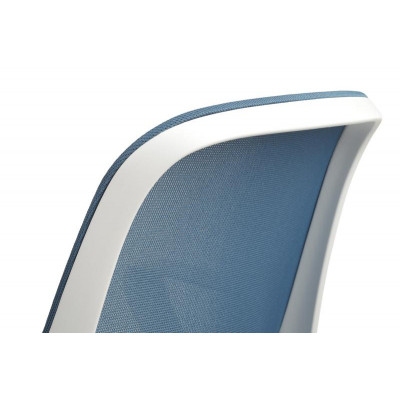 Кресло W-158 Белый Пластик/Синий