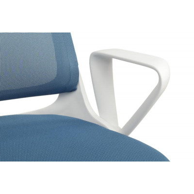 Кресло W-158 Белый Пластик/Синий