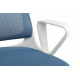 Кресло W-158 Белый Пластик/Синий
