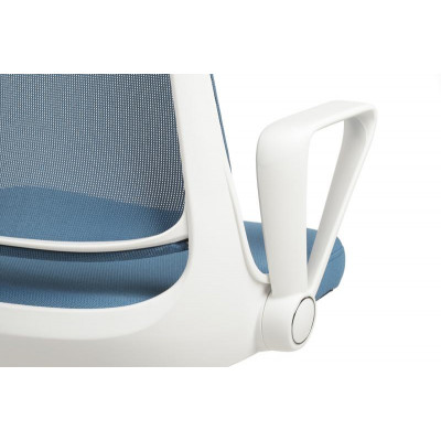 Кресло W-158 Белый Пластик/Синий