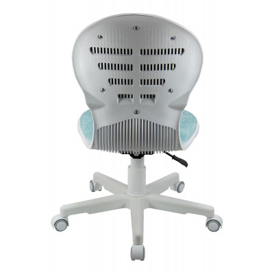 Кресло 1139 FW PL White велюр Bliss 10 голубой