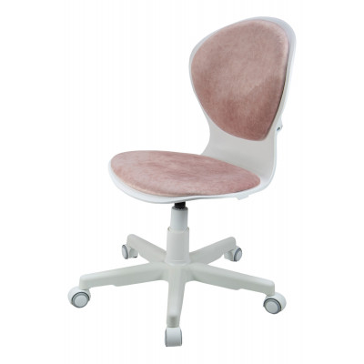 Кресло 1139 FW PL White велюр Bliss 08 розовый