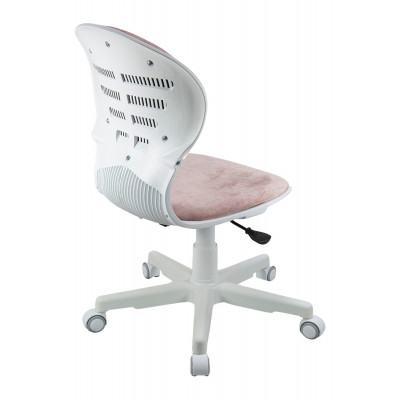 Кресло 1139 FW PL White велюр Bliss 08 розовый