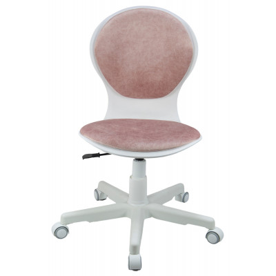 Кресло 1139 FW PL White велюр Bliss 08 розовый