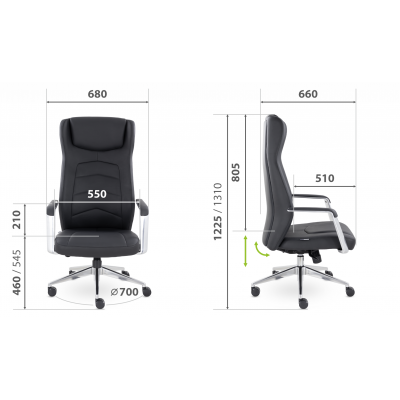 Кресло руководителя EPIK А-112-G L114 (черный), купить в Екатеринбурге, приобрести, большой выбор моделей