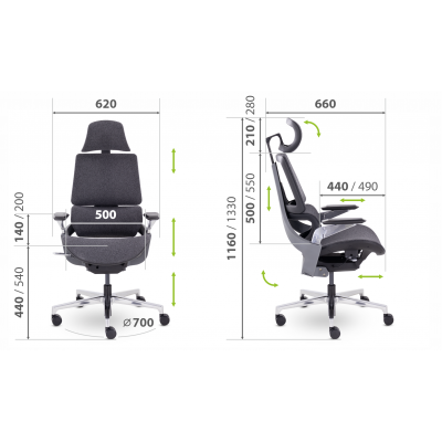 Кресло руководителя EPIK Е-212-G М021 (серый), купить в Екатеринбурге, приобрести, большой выбор моделей