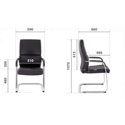 Кресло для посетителей EPIK К-430-СН (черный), купить в Екатеринбурге, приобрести, большой выбор моделей