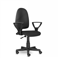 Кресло для персонала Престиж Самба Z11, кожзам, цвет черный