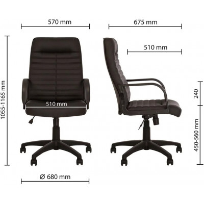 Кресло руководителя ORMAN KD TILT PL64 RU ECO-30