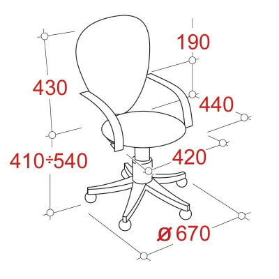 Кресло для персонала BETTA GTPN C11/T01