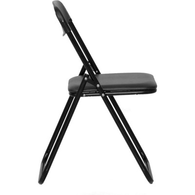 Складной стул JACK BLACK V4, черный, кожзам
