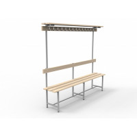 Скамья СВТ-9 (с крючками, полкой, регулируемой опорой)