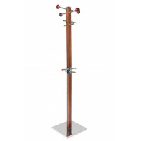Вешалка напольная Карина-2 орех/хром, цвет Орех/хром