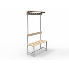 Скамья СВТ-7 (с крючками, полкой, регулируемой опорой)