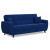 Диван Бетти 2 БД, ткань Luma 25 (темно-синий велюр)