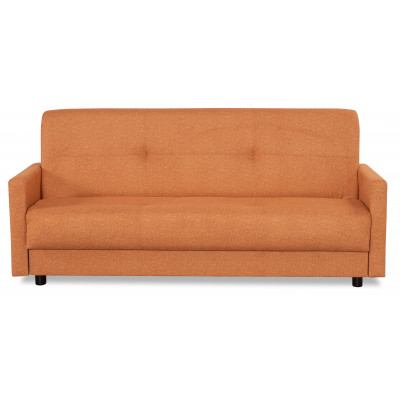 Диван КВИН БД, ткань SIMPLE 14 (оранжевый велюр)