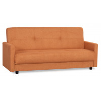Диван КВИН БД, ткань SIMPLE 14 (оранжевый велюр)