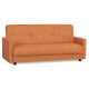 Диван КВИН БД, ткань SIMPLE 14 (оранжевый велюр)
