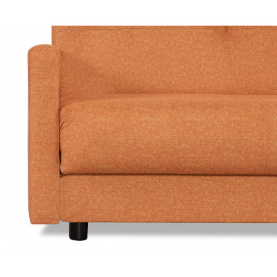Диван КВИН БД, ткань SIMPLE 14 (оранжевый велюр)