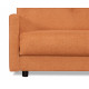 Диван КВИН БД, ткань SIMPLE 14 (оранжевый велюр)