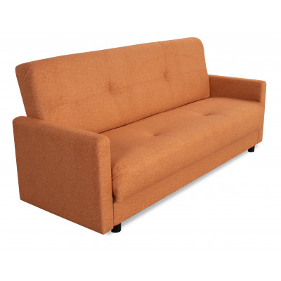 Диван КВИН БД, ткань SIMPLE 14 (оранжевый велюр)