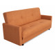Диван КВИН БД, ткань SIMPLE 14 (оранжевый велюр)