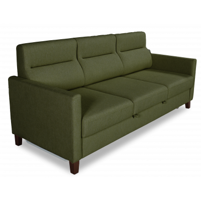 Диван МАРСЕЛЬ БД, ткань Denmark 12 (темно-зеленый) рогожка