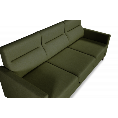 Диван МАРСЕЛЬ БД, ткань Denmark 12 (темно-зеленый) рогожка