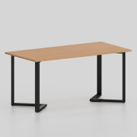 Стол на У-образных металлических опорах ЛО.КУ-6, 1600х600, Бук