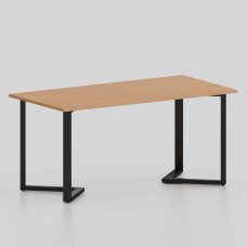 Стол на У-образных металлических опорах ЛО.КУ-6, 1600х600, Бук