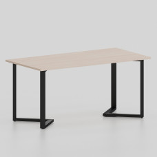 Стол на У-образных металлических опорах ЛО.КУ-6, 1800х600, Дуб молочный