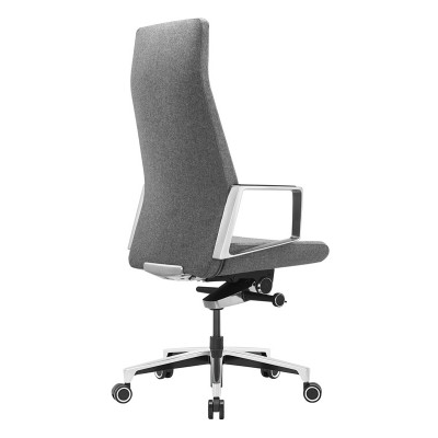 Кресло руководителя Бюрократ _JONS серый крестов. алюминий