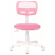 Кресло детское Бюрократ CH-W299 розовый TW-06A TW-13A сетка/ткань крестов. пластик пластик белый