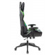 Кресло игровое Zombie VIKING 5 AERO черный/салатовый экокожа с подголов. крестов. пластик