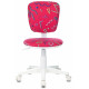 Кресло детское Бюрократ CH-W204NX малиновый Sticks 05 крестов. пластик пластик белый