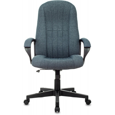 Кресло руководителя Бюрократ T-898 темно-синий 38-416 крестов. пластик