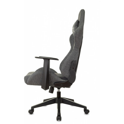 Кресло игровое Zombie Neo серый 3C1 с подголов. крестов. пластик