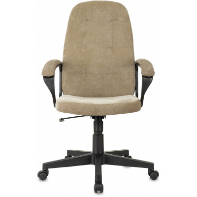 Кресло руководителя Бюрократ CH 002 Fabric песочный Light-21 крестов. пластик