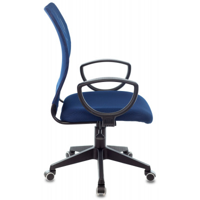 Кресло Бюрократ CH-599AXSN темно-синий TW-05N сиденье темно-синий TW-10N крестов. пластик