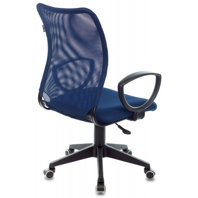 Кресло Бюрократ CH-599AXSN темно-синий TW-05N сиденье темно-синий TW-10N крестов. пластик