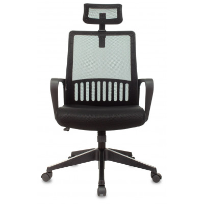 Кресло Бюрократ MC-201-H черный TW-01 TW-11 сетка/ткань с подголов. крестов. пластик