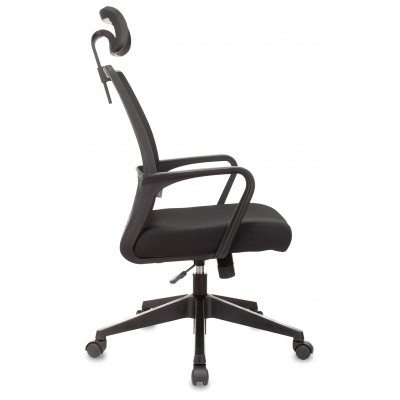 Кресло Бюрократ MC-201-H черный TW-01 TW-11 сетка/ткань с подголов. крестов. пластик